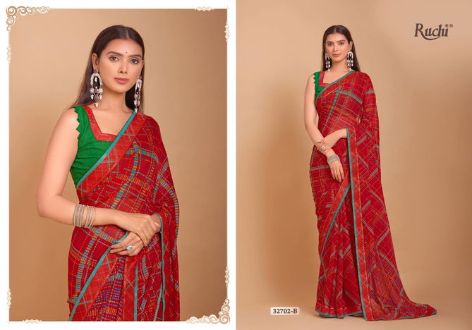 Vanilla Vol 7 By Ruchi Digital Printed Chiffon Sarees Wholesale Price In Surat